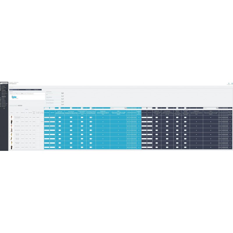 Module	NT Reduction, promotions en masse facile et rapide